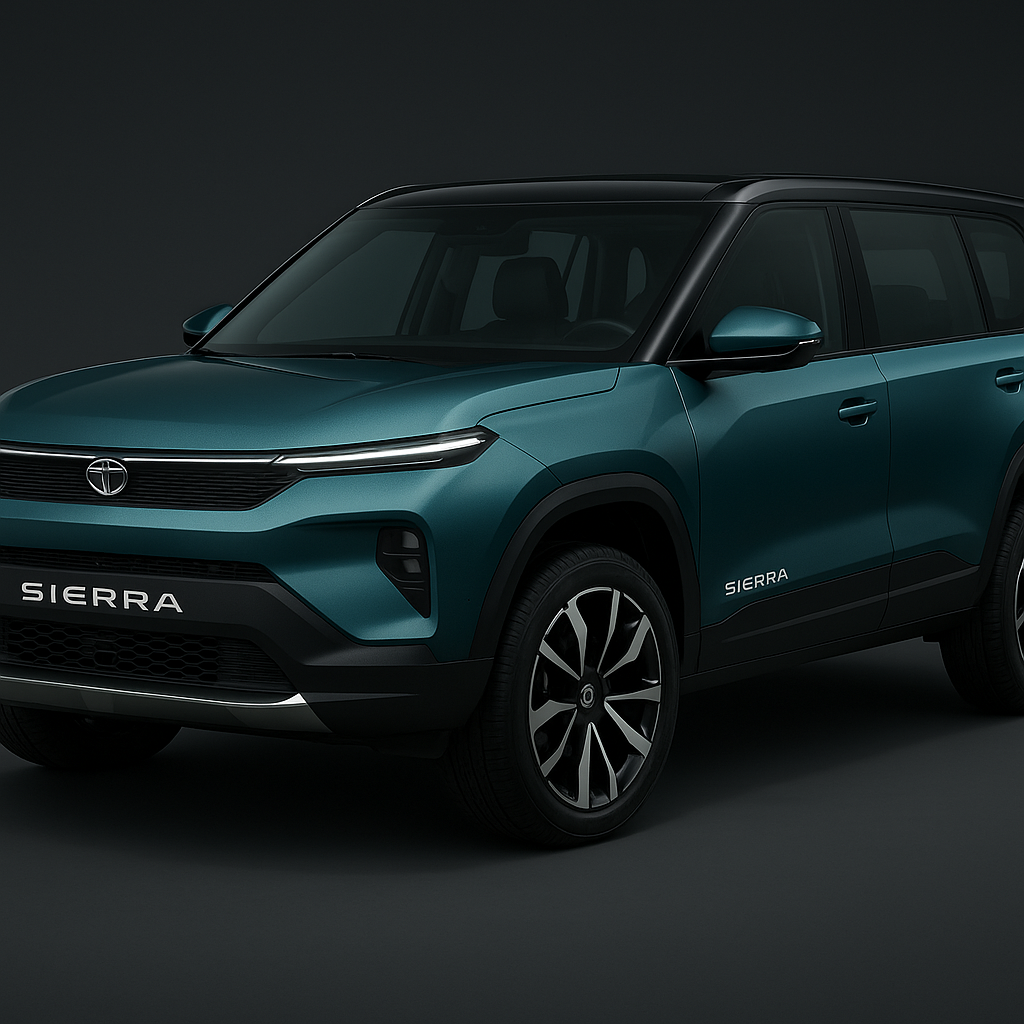 Tata Sierra new model electric SUV image 2026